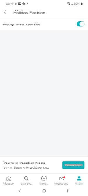 Activar el modo vacaciones en Vinted