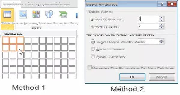 Tablas de Word: crear, modificar, ampliar, eliminar ...