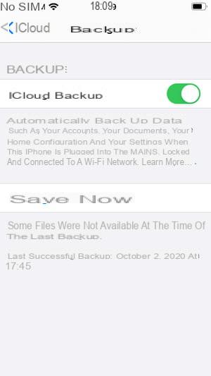 Restaurar iPhone desde iCloud Backup