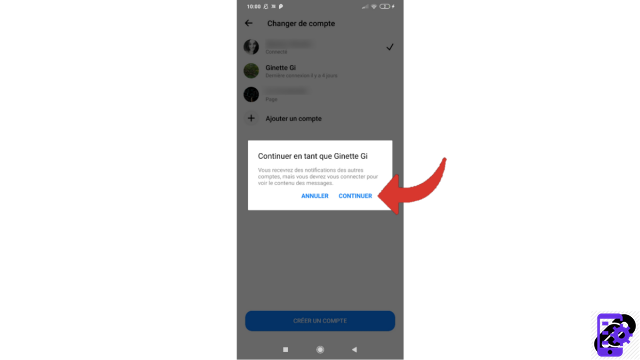 ¿Cómo cambiar de cuenta en Messenger?