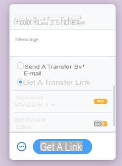 Free WeTransfer: send files via the Internet