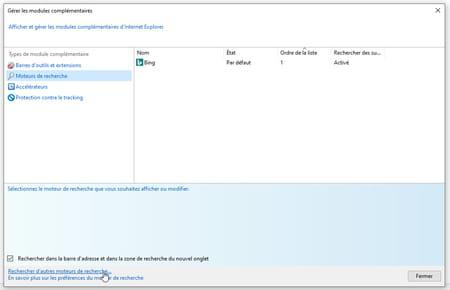 Eliminar Bing: cambiar el motor de búsqueda predeterminado