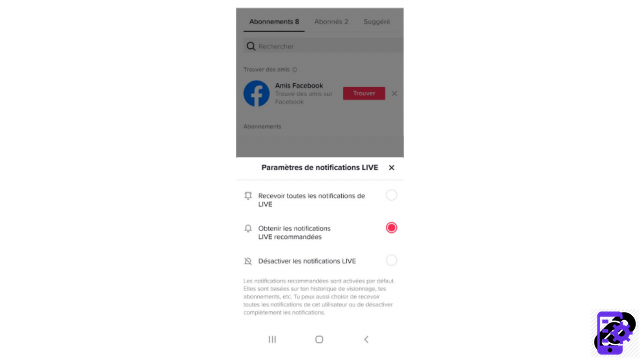 How to activate LIVE notifications on TikTok?