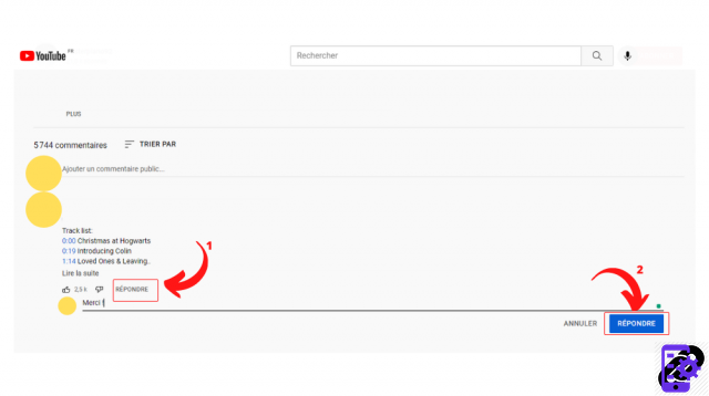 How to react to a comment on YouTube?