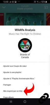 How to listen to a mix inspired by an artist or a track on Deezer?