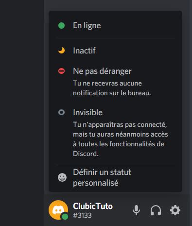 ¿Cómo cambias tu estado en línea en Discord?