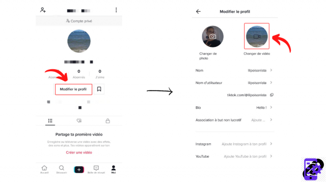 How to put a profile video on TikTok?