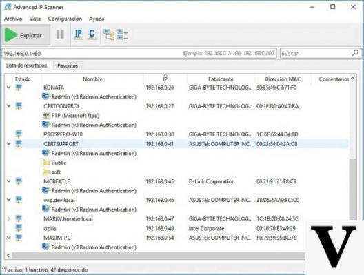 How to find the IP and MAC address of each device on the network