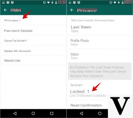 Cosa vede un contatto WhatsApp bloccato?