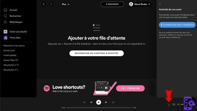 ¿Cómo gestionar una cola en Spotify?