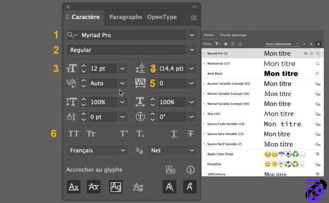 Puede cambiar la configuración de texto en Illustrator