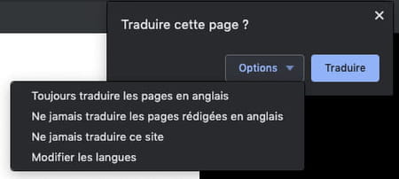 Ajustar las opciones de traducción de Chrome