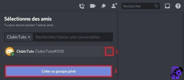 How do I create a private group on Discord?