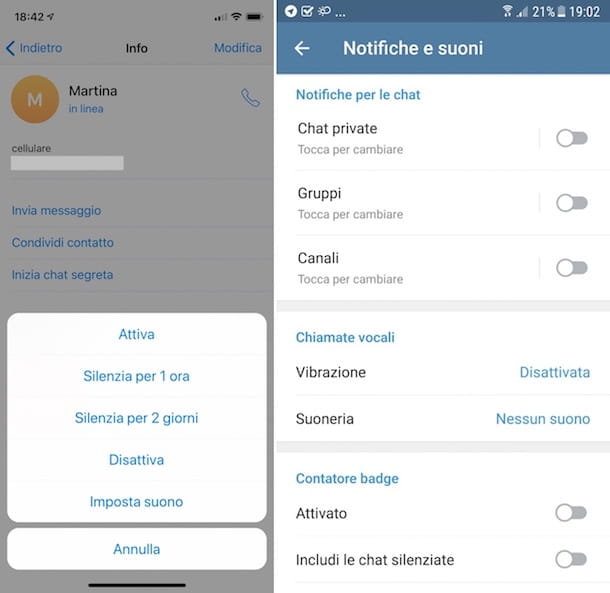 Comment désactiver les notifications de télégramme