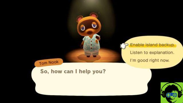 Cómo activar salvar islas en Animal Crossing: New Horizons