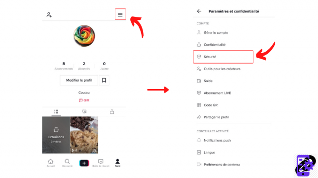 How to enable two-factor login on TikTok?