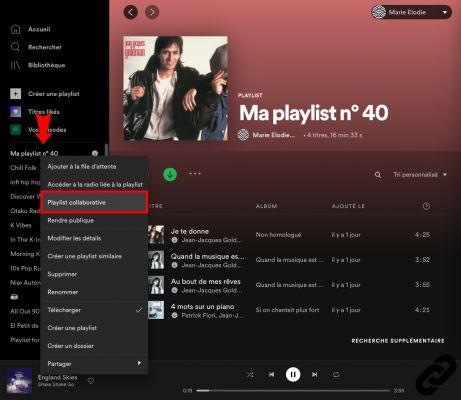 How to make a collaborative playlist on Spotify?