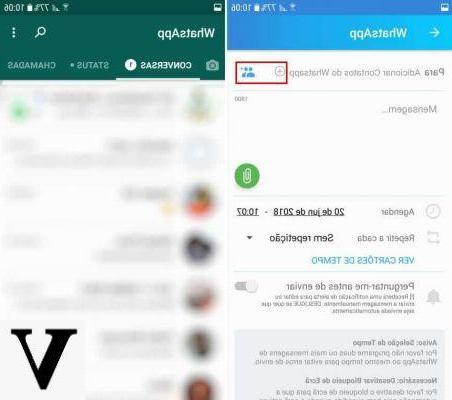 Come programmare invio messaggi WhatsApp