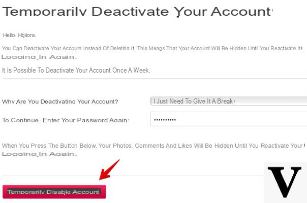 Cómo deshabilitar temporalmente Instagram