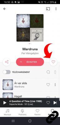 ¿Cómo agregar una lista de reproducción, un álbum, un podcast o un artista a tus favoritos en Deezer?