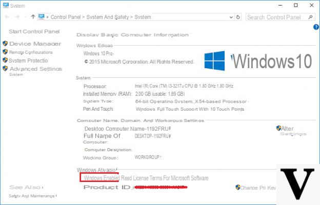 Cómo saber si Windows 10 está activado