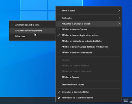 Windows 10 News: customize or remove the widget