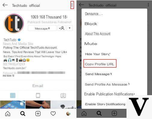 Cómo copiar enlaces de Instagram